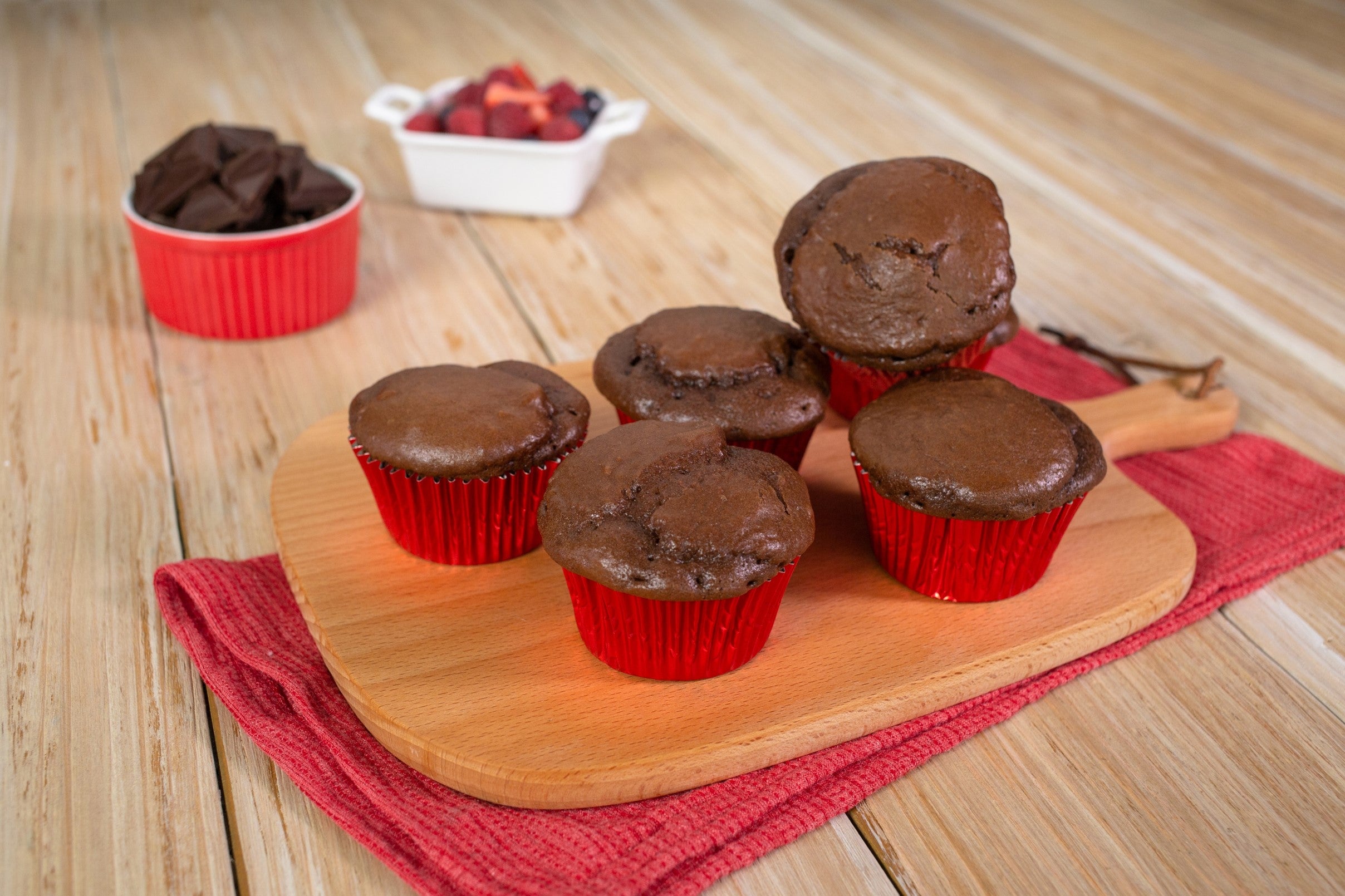 Muffins de Chocolate Amargo Recetas Nestlé