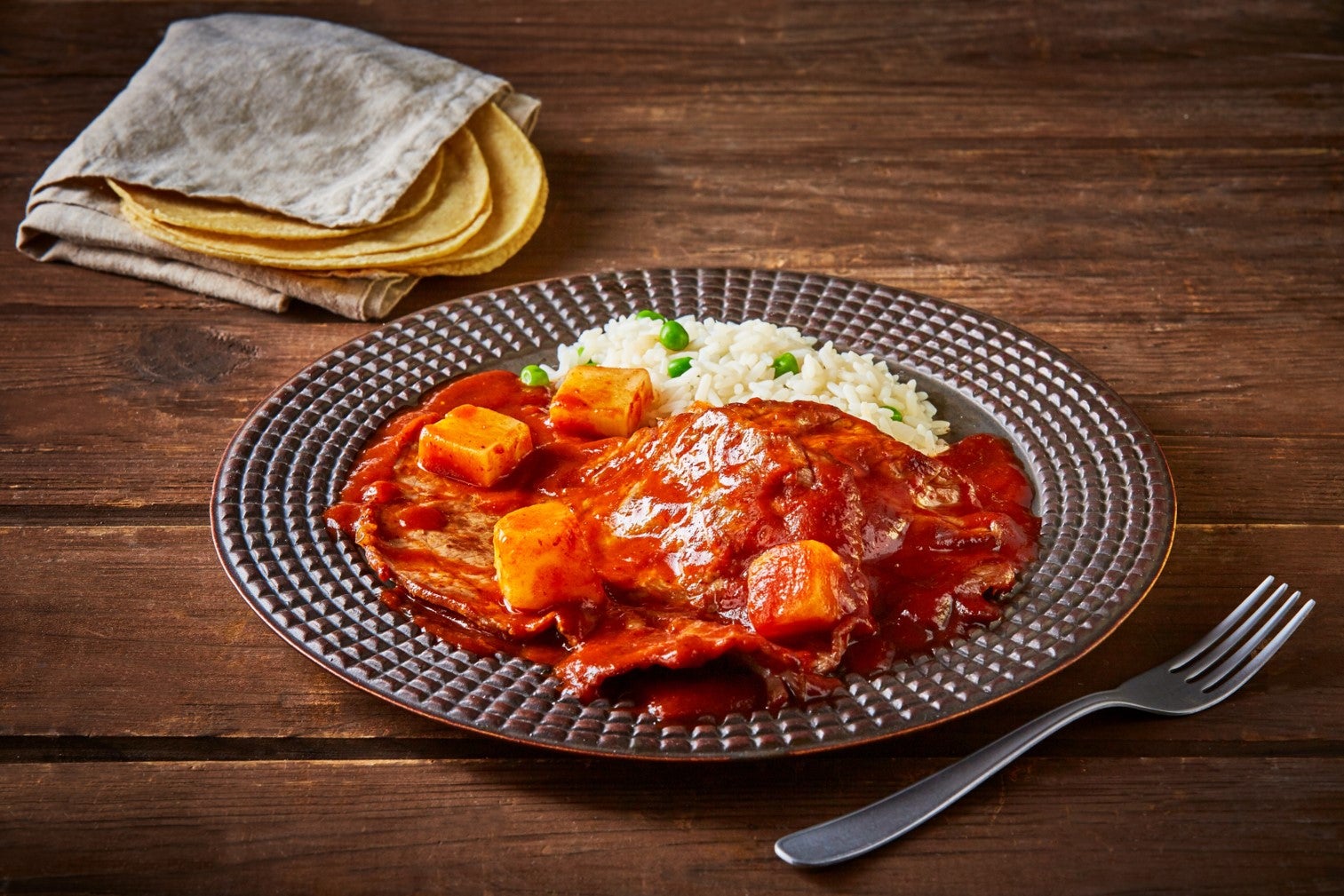 Bistec en salsa pasilla