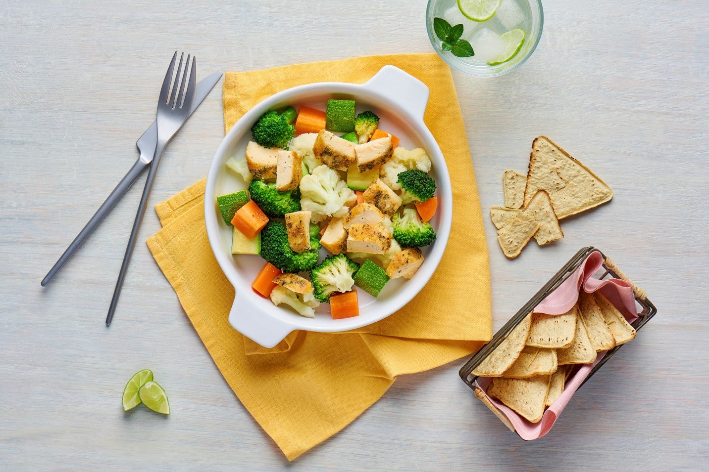 Bowl de pollo con vegetales