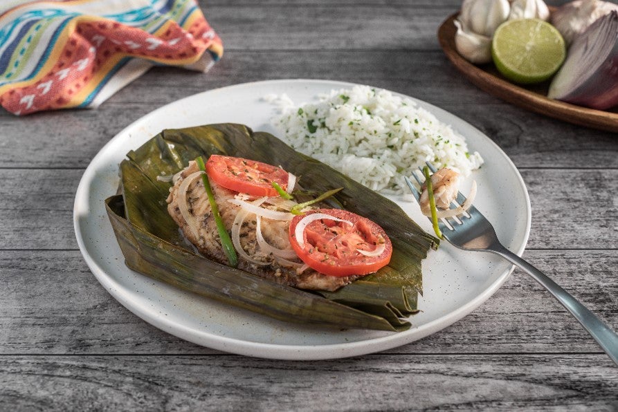 Pescado Envuelto en Hoja de Plátano