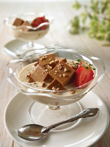 Gelatina flotante de nuez