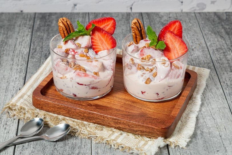 Fresas con Crema y Queso Recetas Nestlé