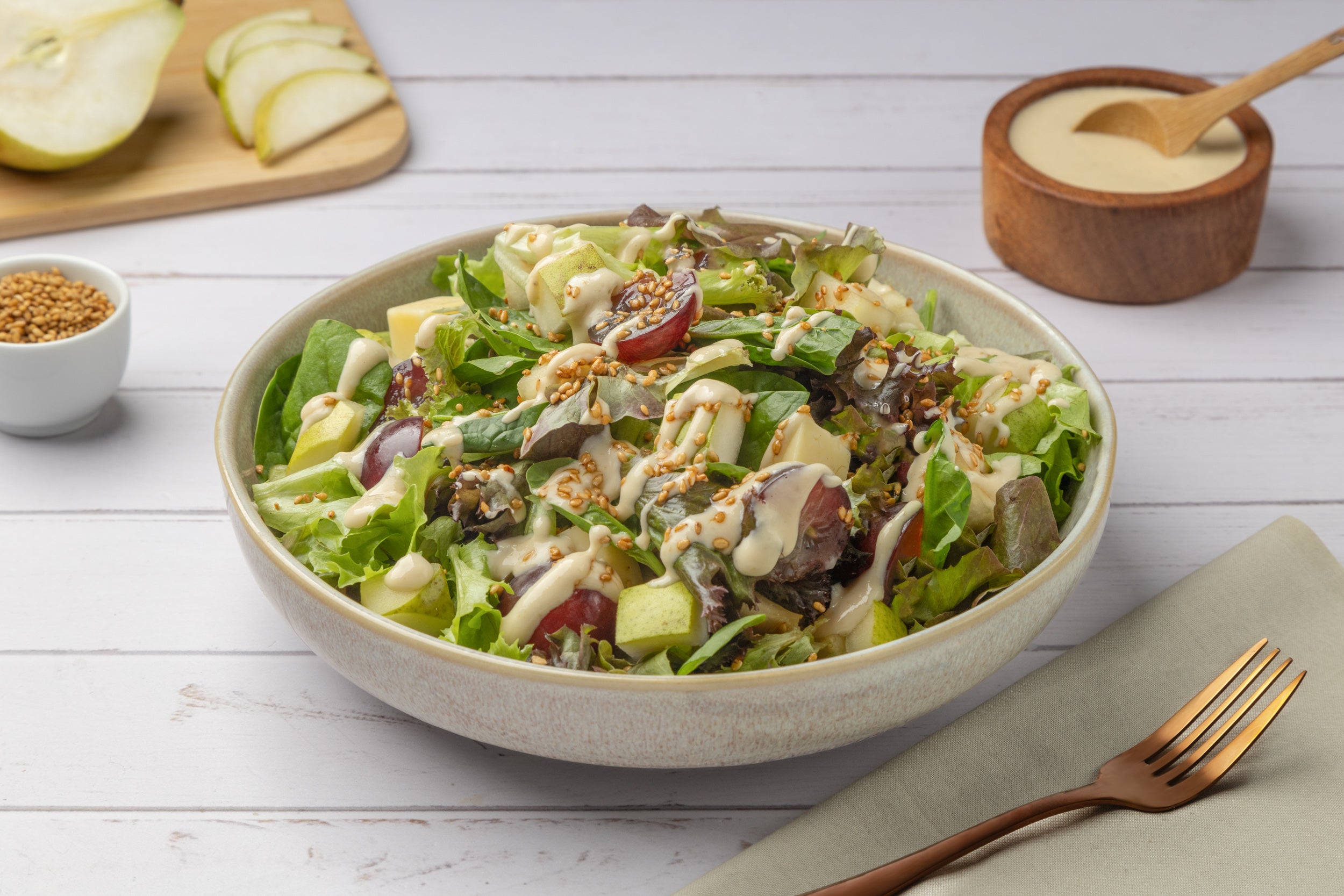 Ensalada con Aderezo de Pera