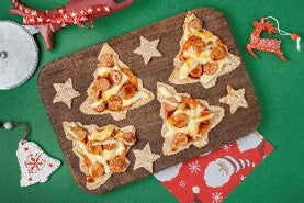 Mini Pizza Navideña