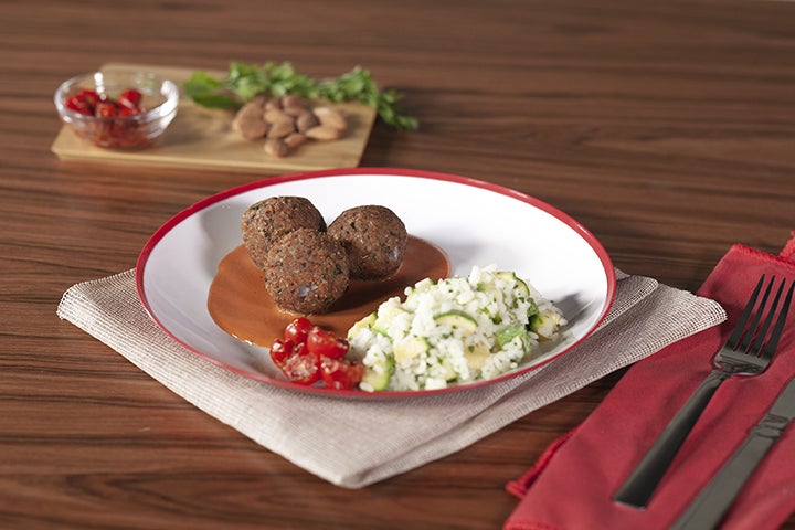 Albóndigas de frijol con quinoa