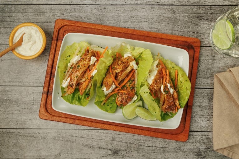 Tacos de Lechuga con Jocoque