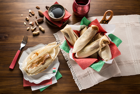 Tamales de dulce de leche