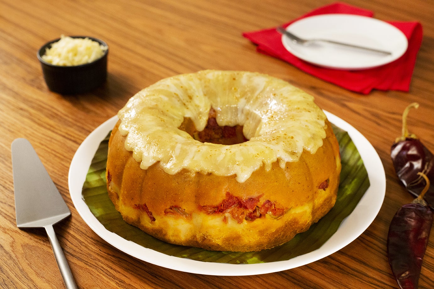 Rosca de tamal con choriqueso