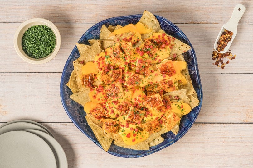 Nachos con Pollo Tajín