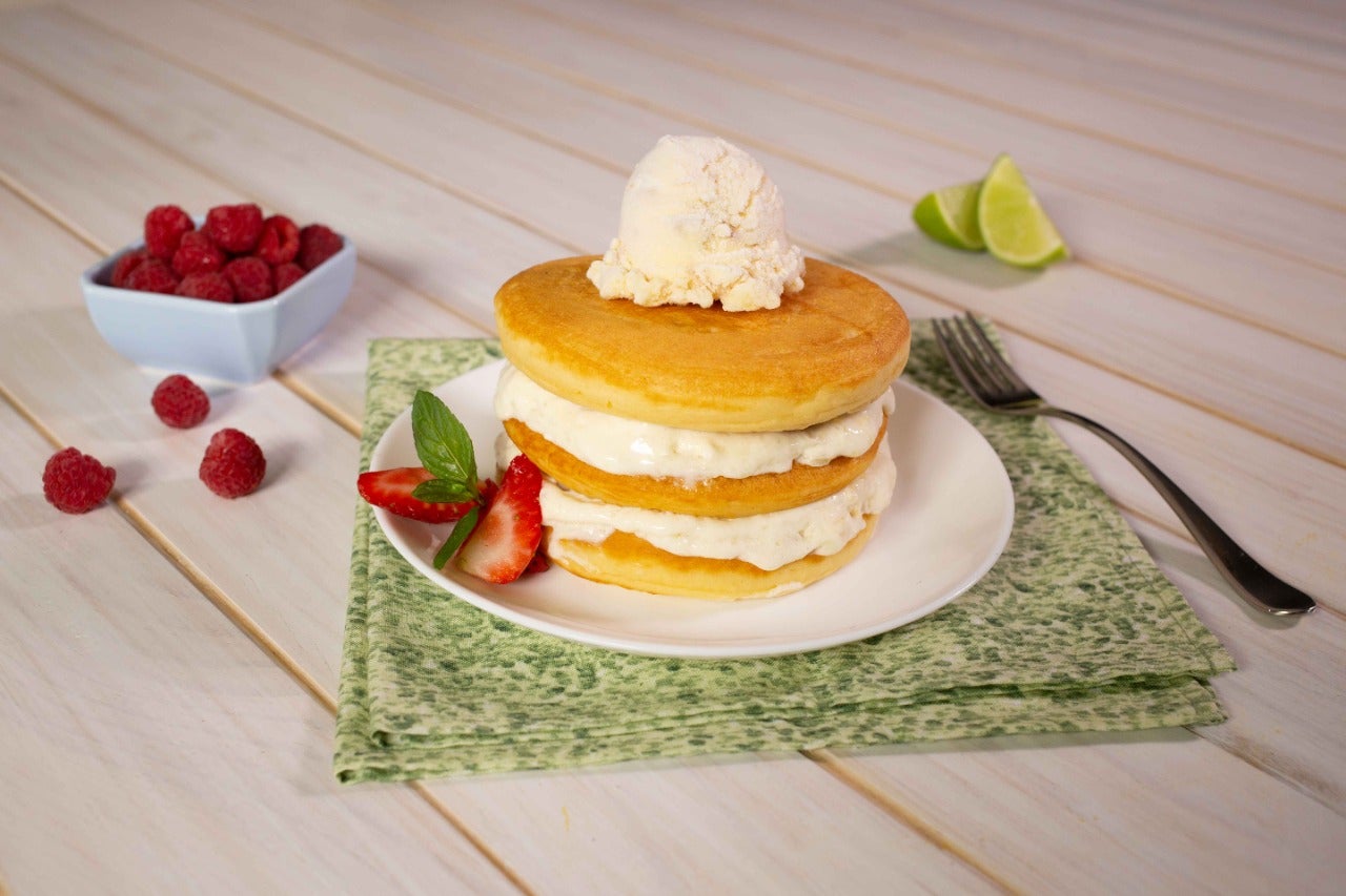 Hotcakes con helado