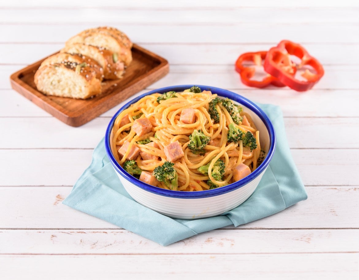 Espagueti con Salsa de Pimiento y Brócoli | Recetas Nestlé