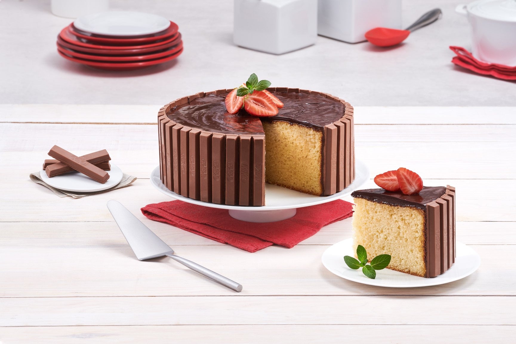 Delicioso Pastel KitKat® Recetas Nestlé
