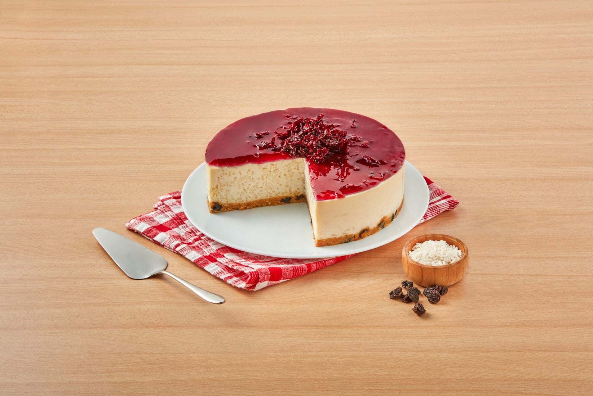 Cheesecake de Arroz con Jamaica Auténtico Recetas Nestlé