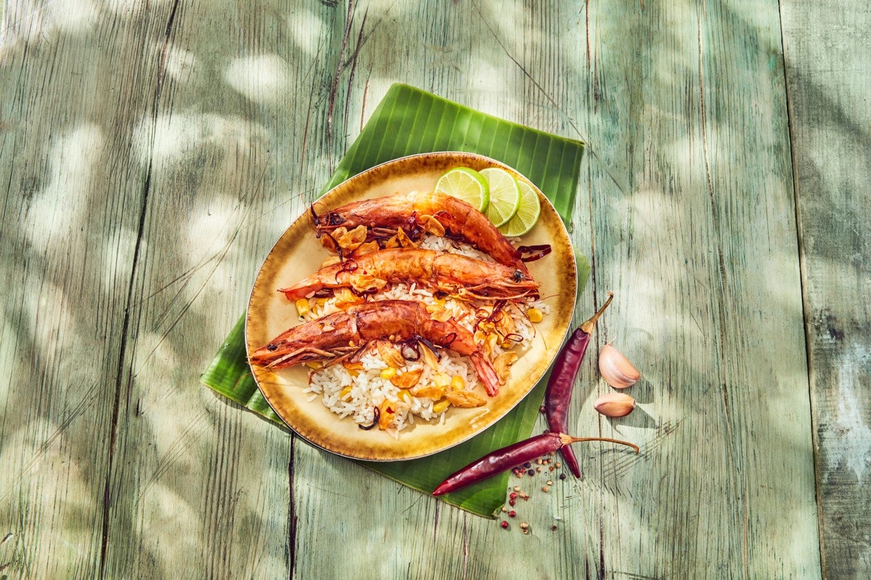 Camarones al ajillo