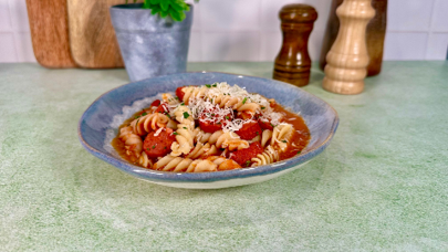 Pasta con Salchichas Pasta con Salchichas