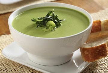 Spinach Cream with Bacon and Potatoes