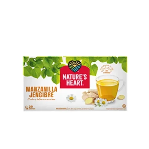 Nature's Heart® Té Manzanilla Jengibre