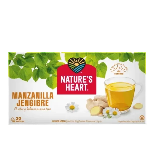 Nature's Heart® Té Manzanilla Jengibre