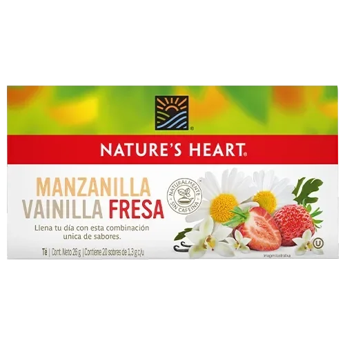 Nature's Heart® Té Manzanilla Vainilla y Fresa