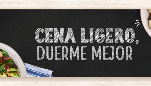 Cena ligero, duerme mejor