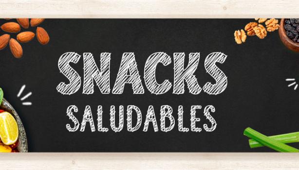 Opciones de Snacks saludables. 