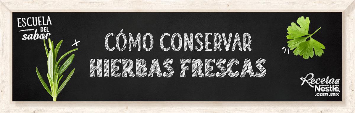 Cómo conservar hierbas frescas