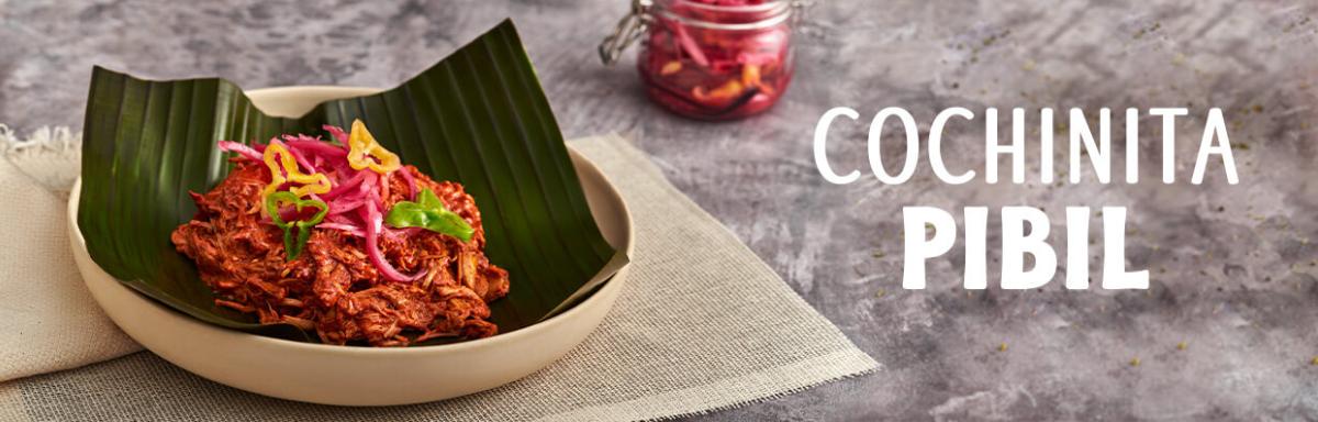 Cochinita Pibil y cebollitas encurtidas