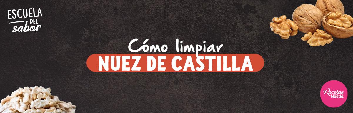 Cómo limpiar nuez de castilla