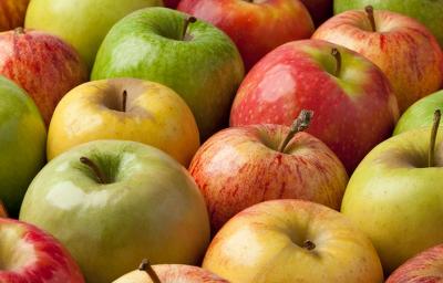 Manzana verde y roja