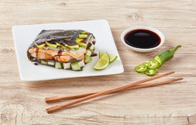 Las algas comestibles se usan con frecuencia en la comida oriental. Las algas comestibles se usan con frecuencia en la comida oriental.