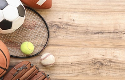 Elementos deportivos. Comidas para disfrutar los Juegos Olímpicos