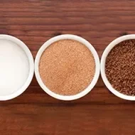Tres tipos de azúcar