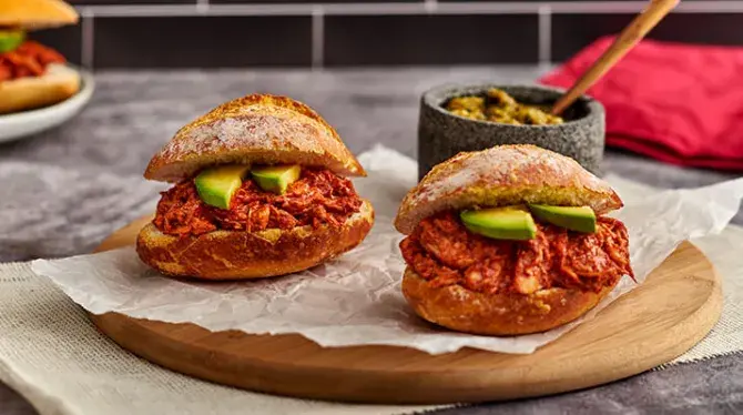 Tortas y tacos de cochinita Pibil 
