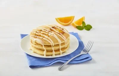 Hot cakes de naranja