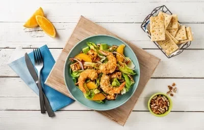 Ensalada de Camarones con Naranja Ensalada de Camarones con Naranja