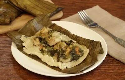 Tamal de verdolagas Tamal de verdolagas