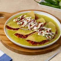 Enchiladas Verdes con Tocino