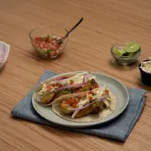 Tacos de vegetales estilo Ensenada