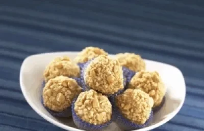 brigadeiros de crema cacahuate