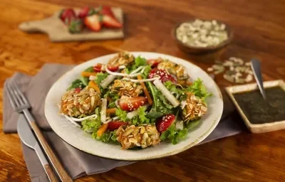 Ensalada con pollo oriental