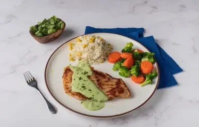 Filete Blanco en Crema de Cilantro