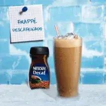 FRAPPÉ DESCAFEINADO LIGERO preparado con Café 100% Puro Soluble Descafeinado NESCAFÉ® DECAF®.