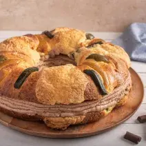 Rosca de Reyes Rellena de Chocolate