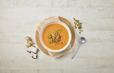 Crema de garbanzo con jengibre Crema de garbanzo con jengibre