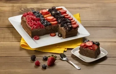 Brownie de chocolate con nueces Brownie de chocolate con nueces