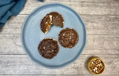 Tortitas de Arroz con Dulce de Leche