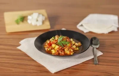 Calabacitas a la mexicana Calabacitas a la mexicana