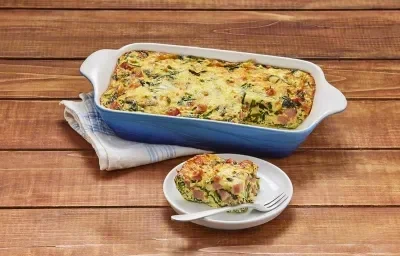Quiche de espinaca y jamón Quiche de espinaca y jamón