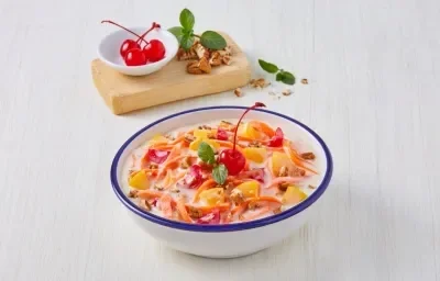 Ensalada de zanahoria con durazno