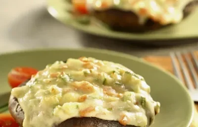 Hongos portobello rellenos Hongos portobello rellenos